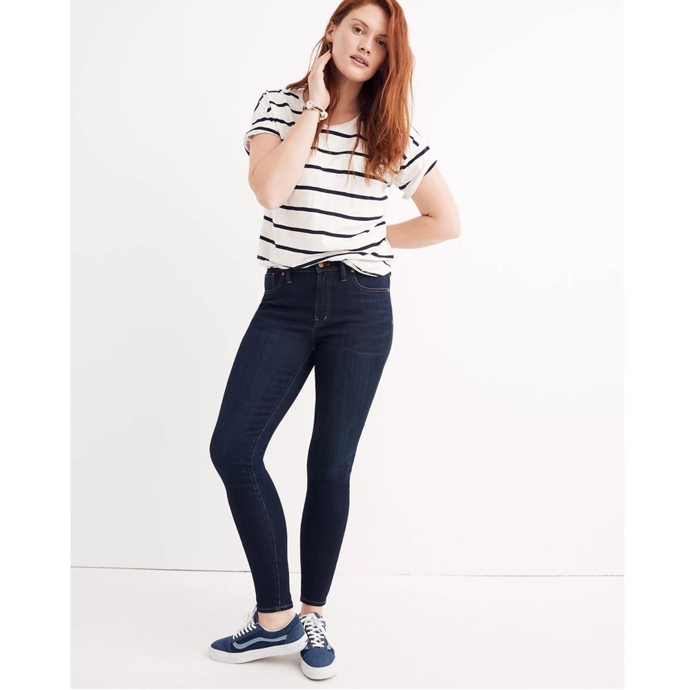 Madewell 9” Rise Skinny Jeans in Larkspur Wash: Tencel Denim Edition